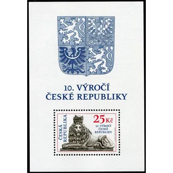 Poštovní známka Česká pošta (2003) A 346 A ** - Česká republika - 10. výročí ČR ( RZ 11 3/4 )