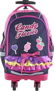 Školní batoh Target Trolley Candy Flower fialový