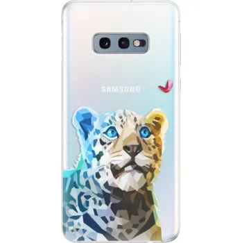 Pouzdro na mobilní telefon Odolné silikonové pouzdro iSaprio - Leopard With Butterfly - Samsung Galaxy S10e
