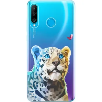 Pouzdro na mobilní telefon Odolné silikonové pouzdro iSaprio - Leopard With Butterfly - Huawei P30 Lite