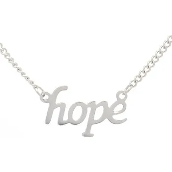 Řetízek Blingstar Řetízek s nápisem HOPE - z chirurgické oceli - N1224