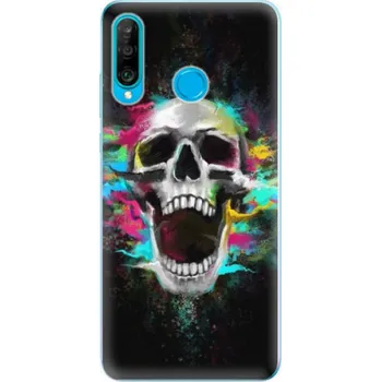 Pouzdro na mobilní telefon Odolné silikonové pouzdro iSaprio - Skull in Colors - Huawei P30 Lite