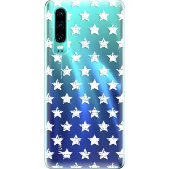 Pouzdro na mobilní telefon Odolné silikonové pouzdro iSaprio - Stars Pattern - white - Huawei P30