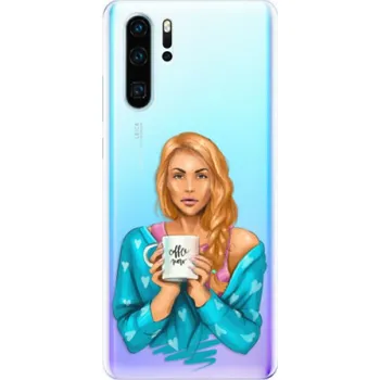 Pouzdro na mobilní telefon Odolné silikonové pouzdro iSaprio - Coffe Now - Redhead - Huawei P30 Pro