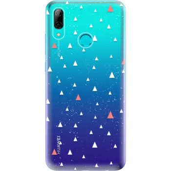 Pouzdro na mobilní telefon Odolné silikonové pouzdro iSaprio - Abstract Triangles 02 - white - Huawei P Smart 2019