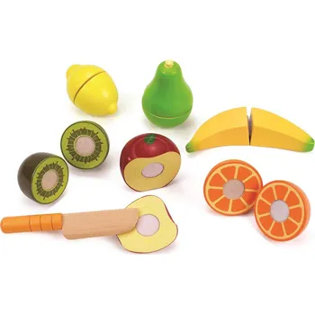 Hra na obchod HAPE Dřevěné ovoce na krájení