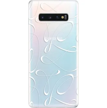 Pouzdro na mobilní telefon Odolné silikonové pouzdro iSaprio - Fancy - white - Samsung Galaxy S10+