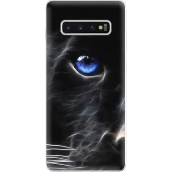 Odolné silikonové pouzdro iSaprio - Black Puma - Samsung Galaxy S10+