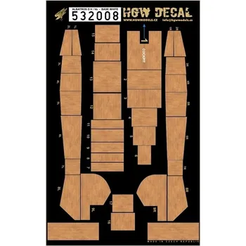 Plastikový model HGW 1/32 Albatros D.V & D.Va - Neprůhledný obtisk