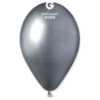 Balónek Balónek chromovaný 1 KS stříbrný lesklý - průměr 33 cm
