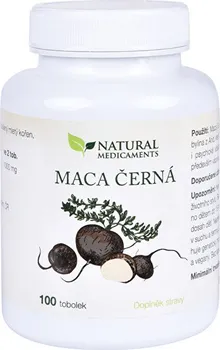 Přírodní produkt Natural Medicaments Maca černá 100 tob.