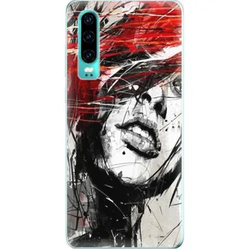 Pouzdro na mobilní telefon Odolné silikonové pouzdro iSaprio - Sketch Face - Huawei P30