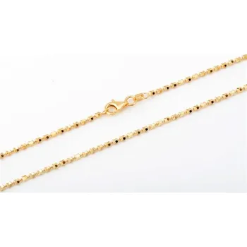 Náhrdelník Stříbrný pozlacený náhrdelník 63743F 42 cm