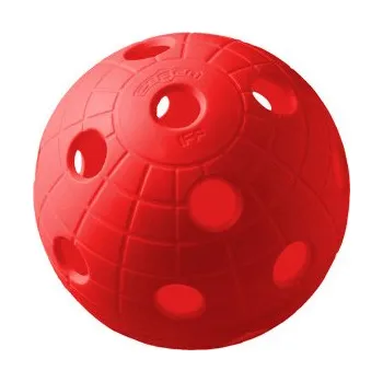 Florbalový míček Unihoc Basic CRATER Colour Florbalový míček 1 ks, červená