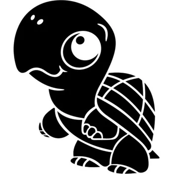 Samolepicí dekorace na vozidlo Samolepka želvička na auto a motorku, tuning nálepka (1793)
