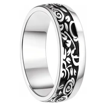 Prsten 7AE AN1043 Pánský stříbrný snubní prsten AG925 - velikost 66 - AN1043-P-66