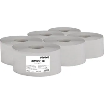 Toaletní papír Papír toaletní Jumbo, jednovrstvý, 19 cm, recykl, 6 ks