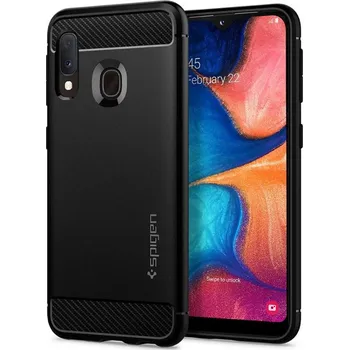 Pouzdro na mobilní telefon Spigen Rugged Armor pro Samsung Galaxy A20e černé
