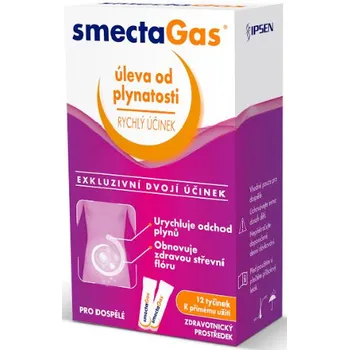 Lék proti nadýmání Ipsen Pharma Smecta Gas 12 sáčků
