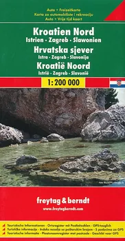 Chorvatsko sever 1:200 000 - Freytag & Berndt (2015, mapa)