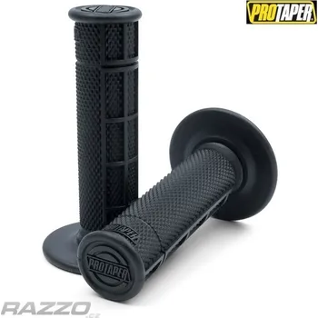 grip Gripy na moto ProTaper MX Race Cut Hallf Waffle Grips Super Soft Black
