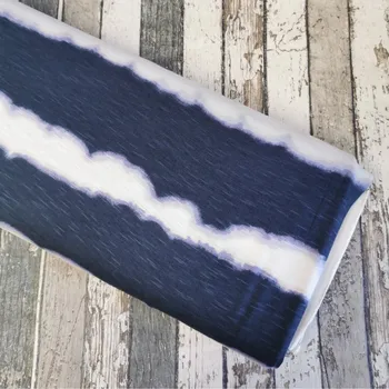 Viskóza úplet, navy vlny s fialovou