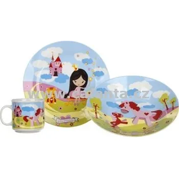 Talíř Dětská sada Princezna 3 dílná