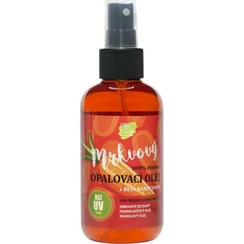 Přípravek na opalování Vivaco 100% přírodní opalovací olej s mrkvovým extraktem SPF0 150 ml