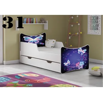Dětská postel Plastiko Dětská postel Motýlci - 31 - 160x80