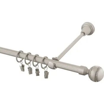 Garnýž Garnýž kovová 240 cm rýhovaná jednořadá 16 Paola crystal chrom mat