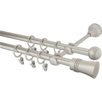 Garnýž Garnýž kovová 160 cm dvouřadá - dvojitá 16 Capri chrom mat