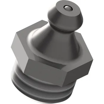 hadicová spona Mazací hlavice kulová přímá 180° typ H1 DIN 71412 MS mosaz M10x1,00