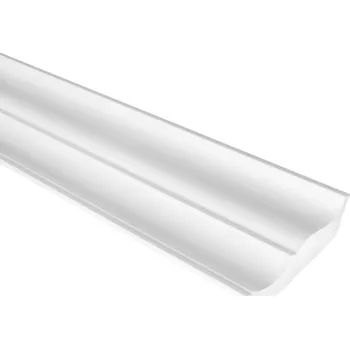 Stropní lišta Polystyrenová okrajová lišta velká bílá 1m