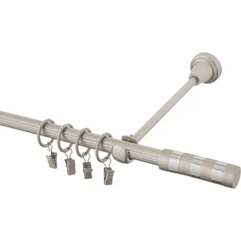 Garnýž Garnýž kovová 240 cm rýhovaná jednořadá 16 Sigma chrom mat