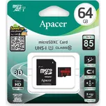 Apacer microSDXC 64 GB UHS-I U1 + adaptér (AP64GMCSX10U5-R)