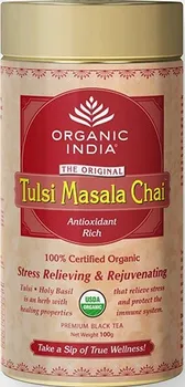 Léčivý čaj Organic India Tulsi Masala Bio plech 100 g