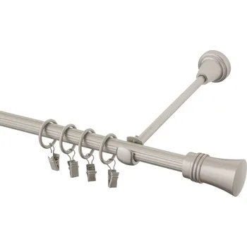 Garnýž Garnýž kovová 400 cm rýhovaná jednořadá 16 Capri chrom mat