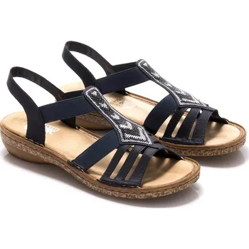 Rieker 62821-14 F/S 9 Blau 36 Dámské sandále Rieker 62821-14 F/S 9 Blau 36