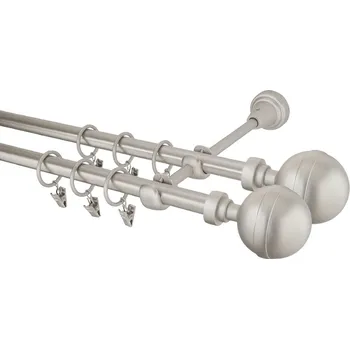 Garnýž Garnýž kovová 320 cm dvouřadá - dvojitá 16 Kalisto double chrom mat