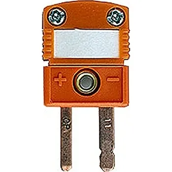 B & B Thermotechnik Miniaturní termočlánkový konektor "S"; zástrčka; oranžová; 0,5 mm²