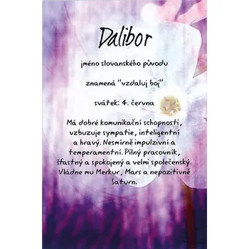Kouzlo tvého jména blahopřání Dalibor