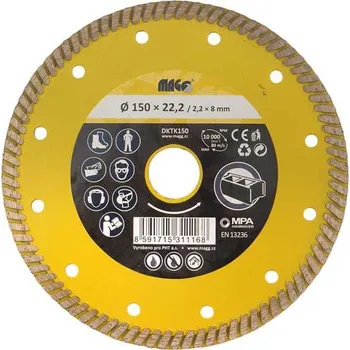 Řezný kotouč Diamantový kotouč Magg celoobvodový 180x25,4mm