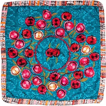 Polštář Povlak na polštář vyšívaný tkaný 50 x 50 cm A