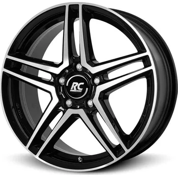 Auto-moto Alu disk Brock RCD17 6.5x17, 5x112, 66.6, ET49 Schwarz Glanz Voll-Poliert (SGVP)