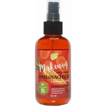 Přípravek na opalování Vivaco BIO Carrot Suntan Oil SPF15 přírodní mrkvový opalovací olej 150 ml