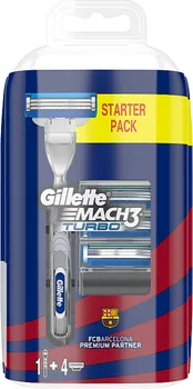 Holítko Gillette Mach 3 Turbo holicí strojek + 4 hlavice