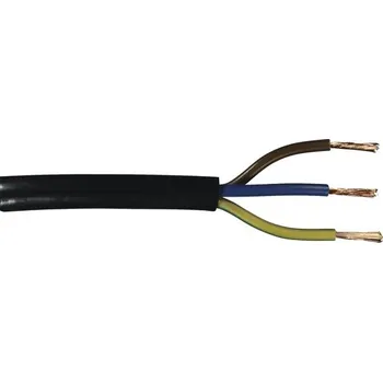 elektrický kabel Silový kabel H05 VV-F 3G1 mm² černá, metrážové zboží