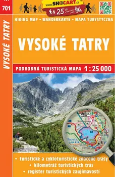 Turistická mapa: Vyskoé Tatry 1:25 000 - SHOCart (2019)