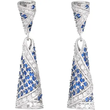 Náušnice Stříbrné náušnice crystal Ag 14,9 g