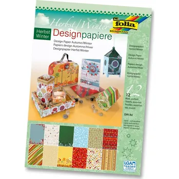 Blok Folia Design blok A4 - podzim, zima